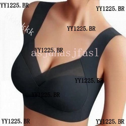 Suti茫 De L谩tex Feminino Push Up Sem Costura Bralette G-3XG Plus Size Tanque De 脌 Prova De Choque Roupa 脥ntima