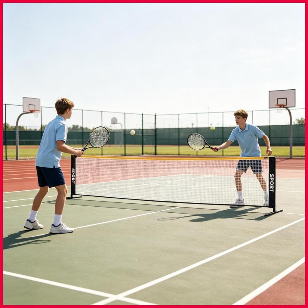 Rede De Pickleball Dobrável Para Treinamento Esportivo , Malha De Substituição Vários Esportes , Vôlei Quintal , Praia ,