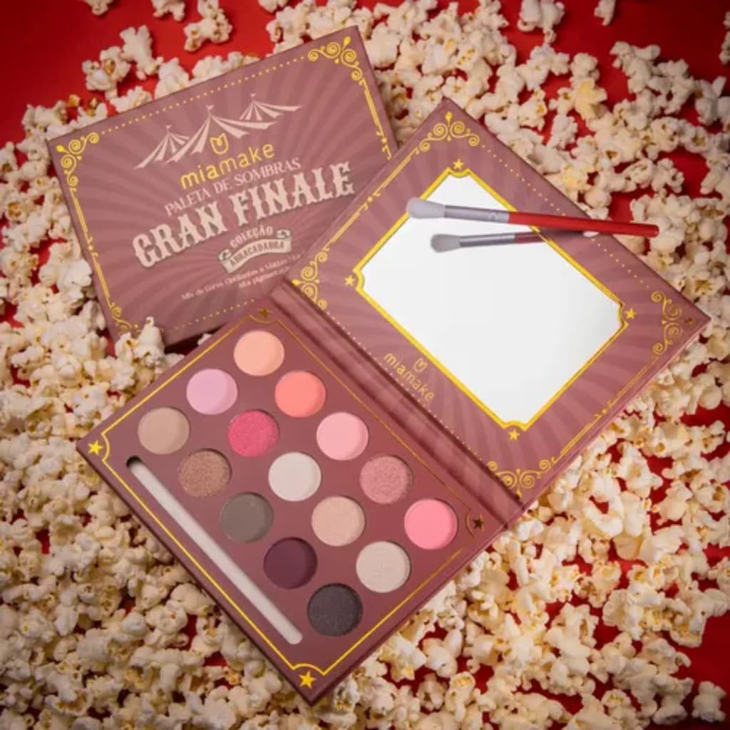 Paleta de Sombras Gran Finale 549 Coleção Abracadabra Mia Make – Alta Pigmentação, Cores Matte e Cintilantes
