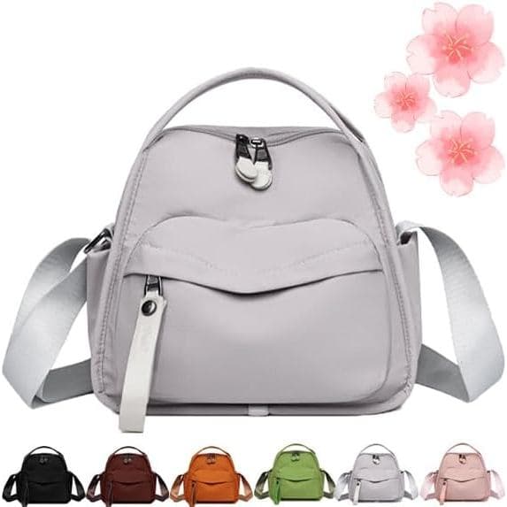 Bolsa transversal Lyona, bolsa transversal de ombro Veluna, bolsa leve de grande capacidade com zíper.