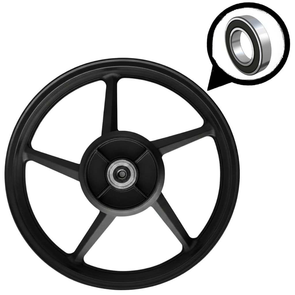 Roda Traseira de Liga Leve Ybr Factor Fazer 125 150 Freio Tambor shiver 5 Palitos MELHOR PREÇO DO BRASIL