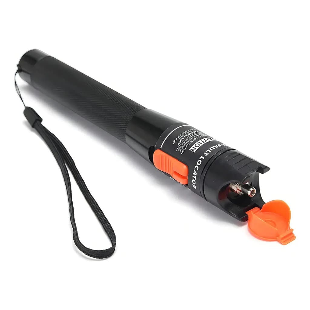 Caneta Laser Fibra Óptica VFL 10Km 10mW Visualizador de Falhas Identificador de Fibra