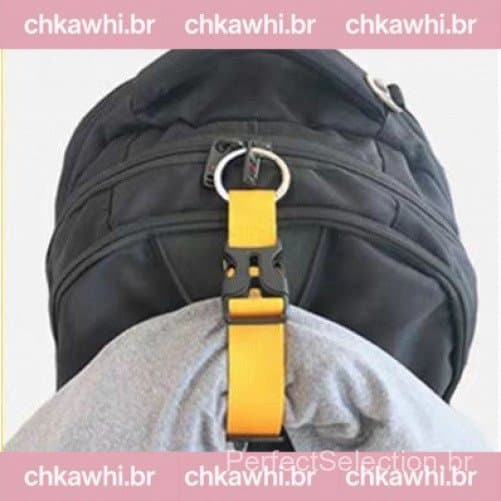 Alça De Suspensão De Bagagem Portátil Com Saco De Mola Liga Multifuncional Mochila Fivela Elástica Gancho Externo Suport