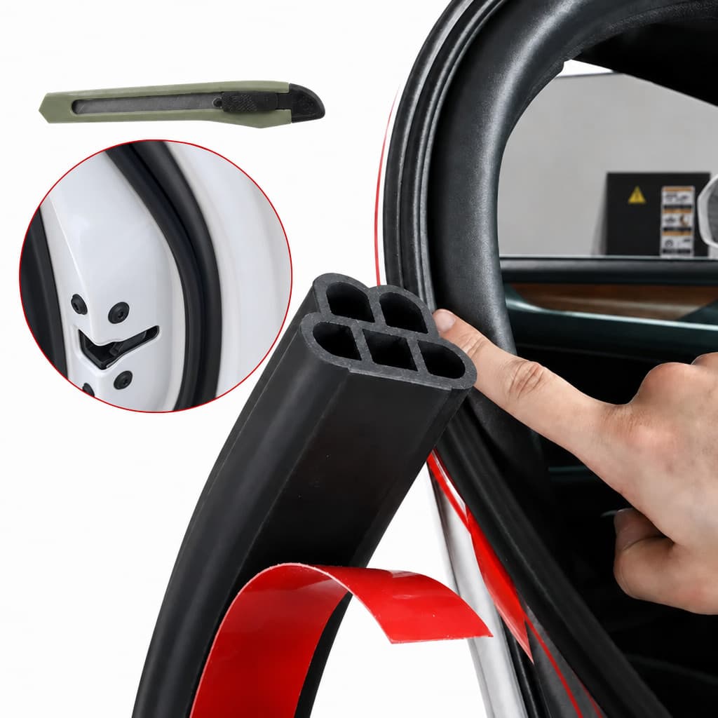 26/52M with 5 Holes Rubber Seal Universal Car Door, Extra Thick, Anti-Noise