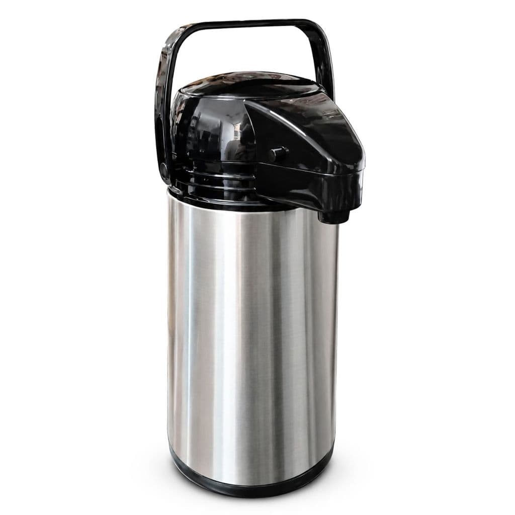 Garrafa Térmica Café Inox 1L com Bomba Vidro Duplo