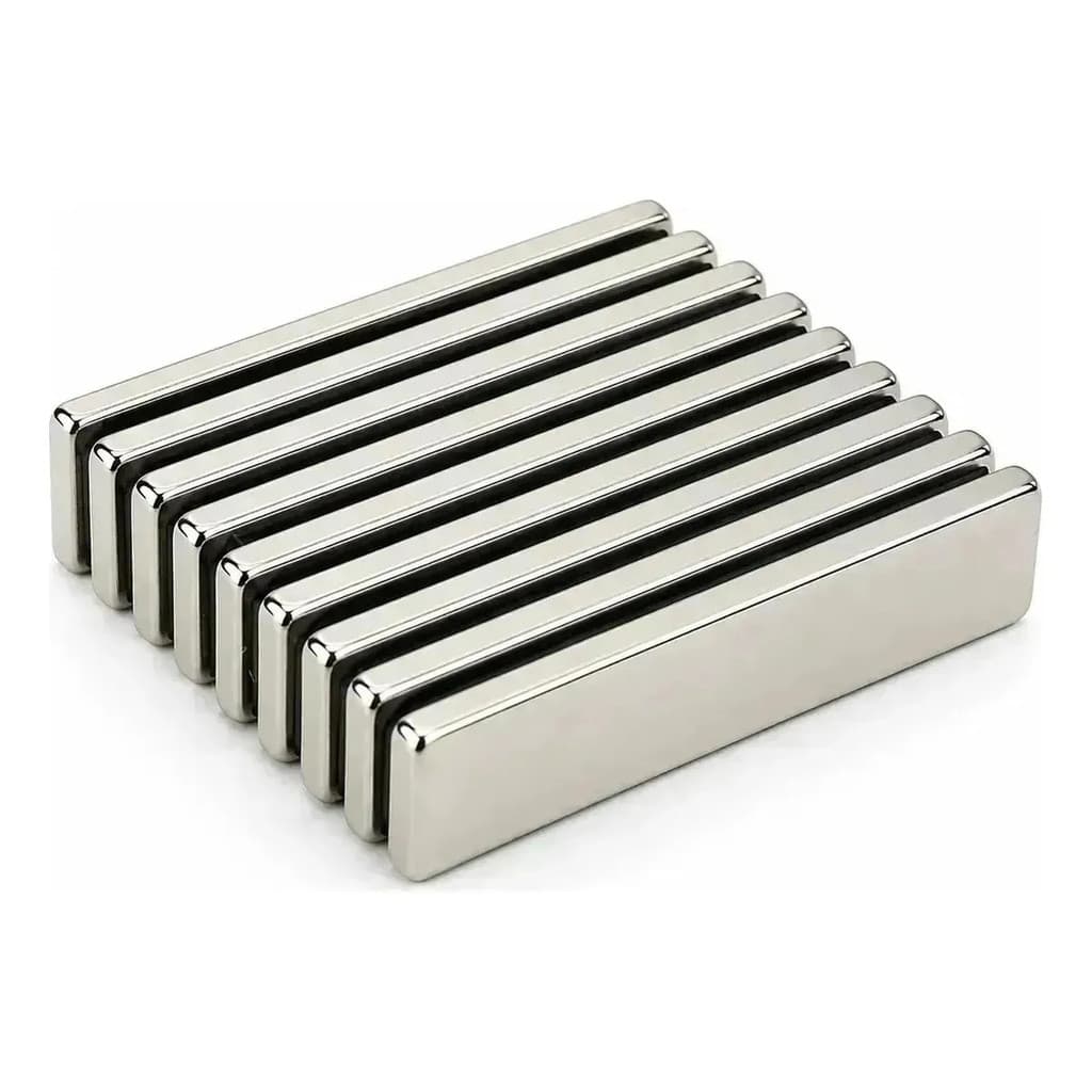100 Peças Imã Neodímio Super Forte Retangular N35 40x10x2 Mm