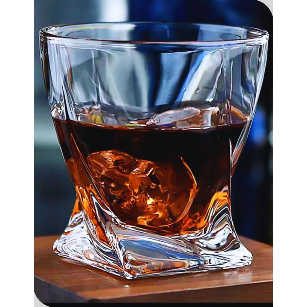 Kit Jogo de Copo Baixo de Whisky 300ml 6 Copos de Vidro Rocks Cristal Ice Hauskraft Drinks Coquetel