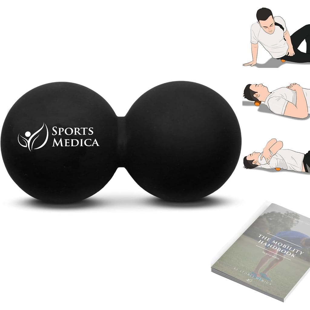 Bola de Massagem Peanut – Bola de Lacrosse para Massagem de Tecidos Profundos, Terapia Muscular e Alívio de Pontos de Te