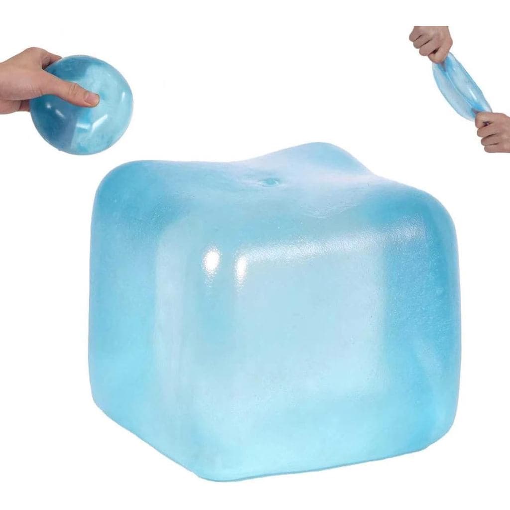 Cubo de Gelo Macio Premium de Tamanho Grande – 7cm (2,75") Brinquedo de Apertar de Crescimento Lento Extra Grande para C
