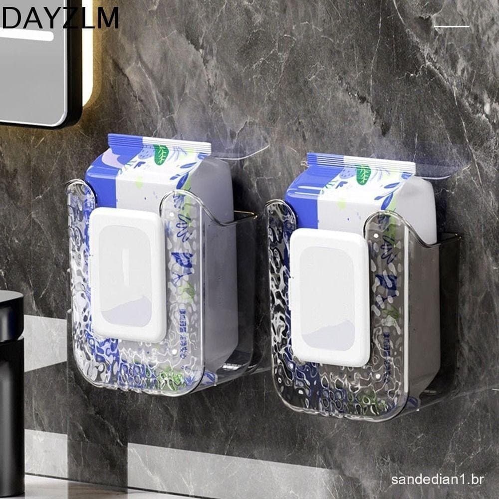DAYZLM Limpa Caixa De Armazenamento De Papel , Tecido Autoadesiva De Plástico Montada Na Parede , Sem Perfuração