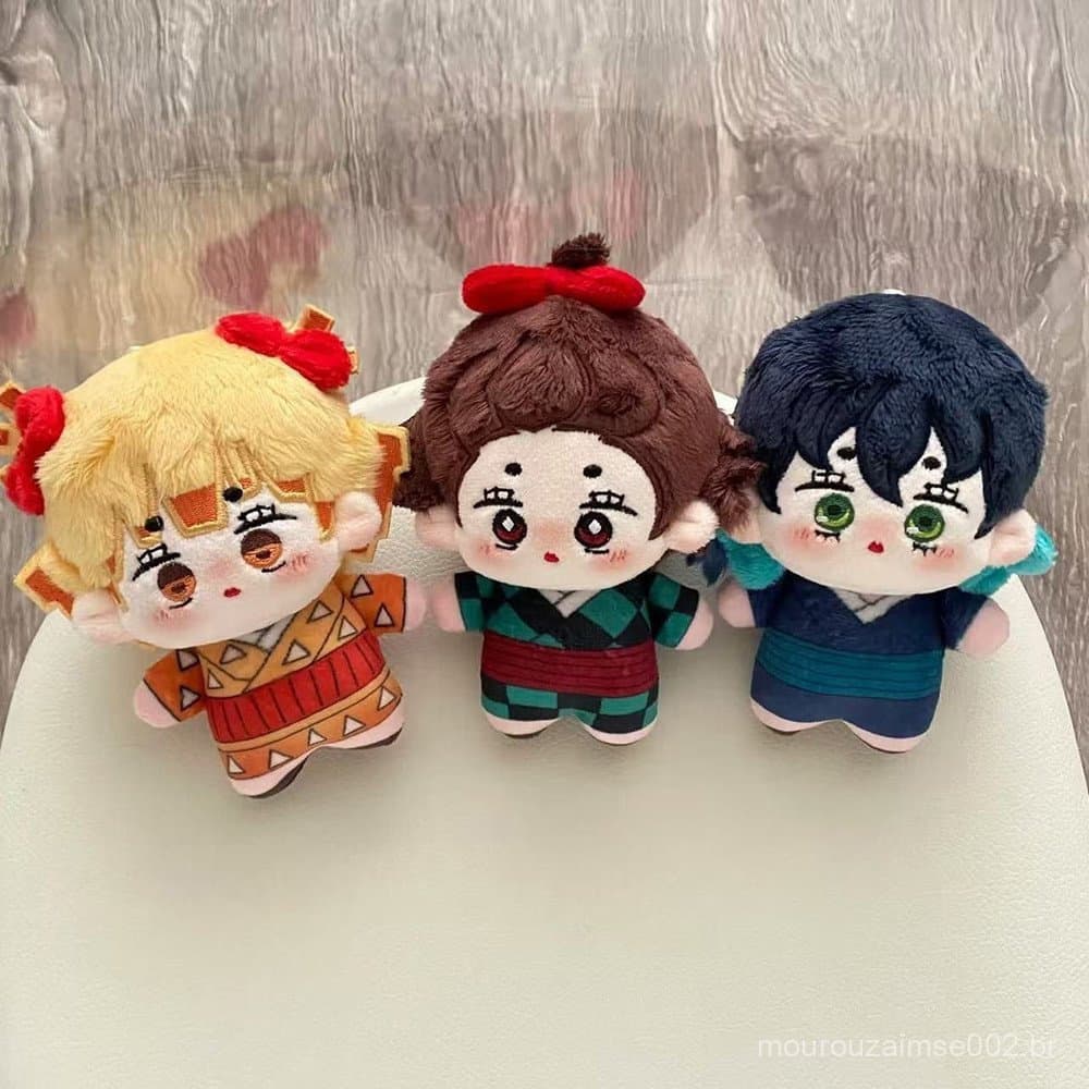 Boneco de Pelúcia Kamado Tanjirou de 10cm, Anime "Demon Slayer", Brinquedo Agatsuma Zenitsu, Presente de Aniversário X8A
