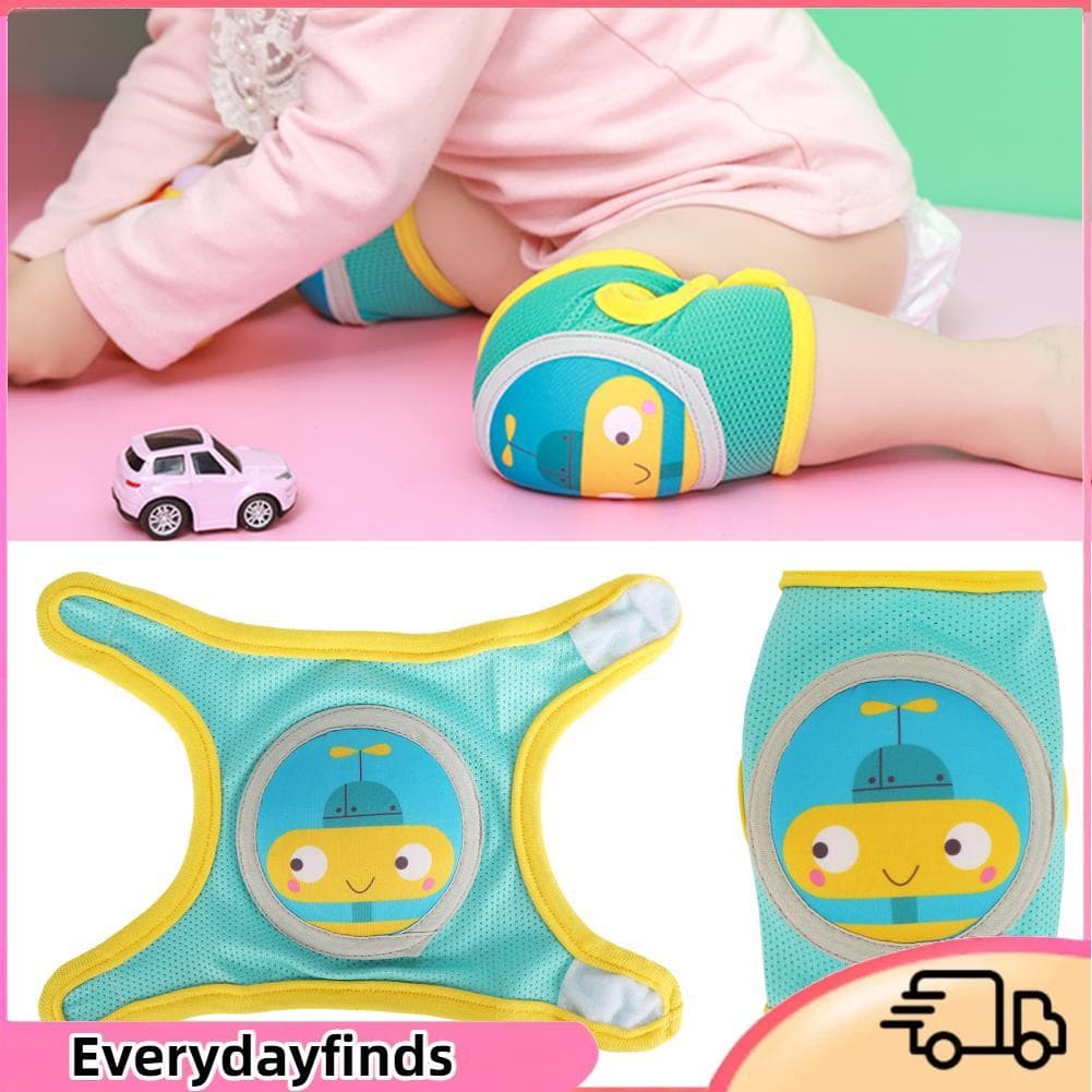 Everydayfinds-br DOACT Joelheiras para engatinhar para bebês, 1 par de protetores infantis ajustáveis ​​antiderrapantes