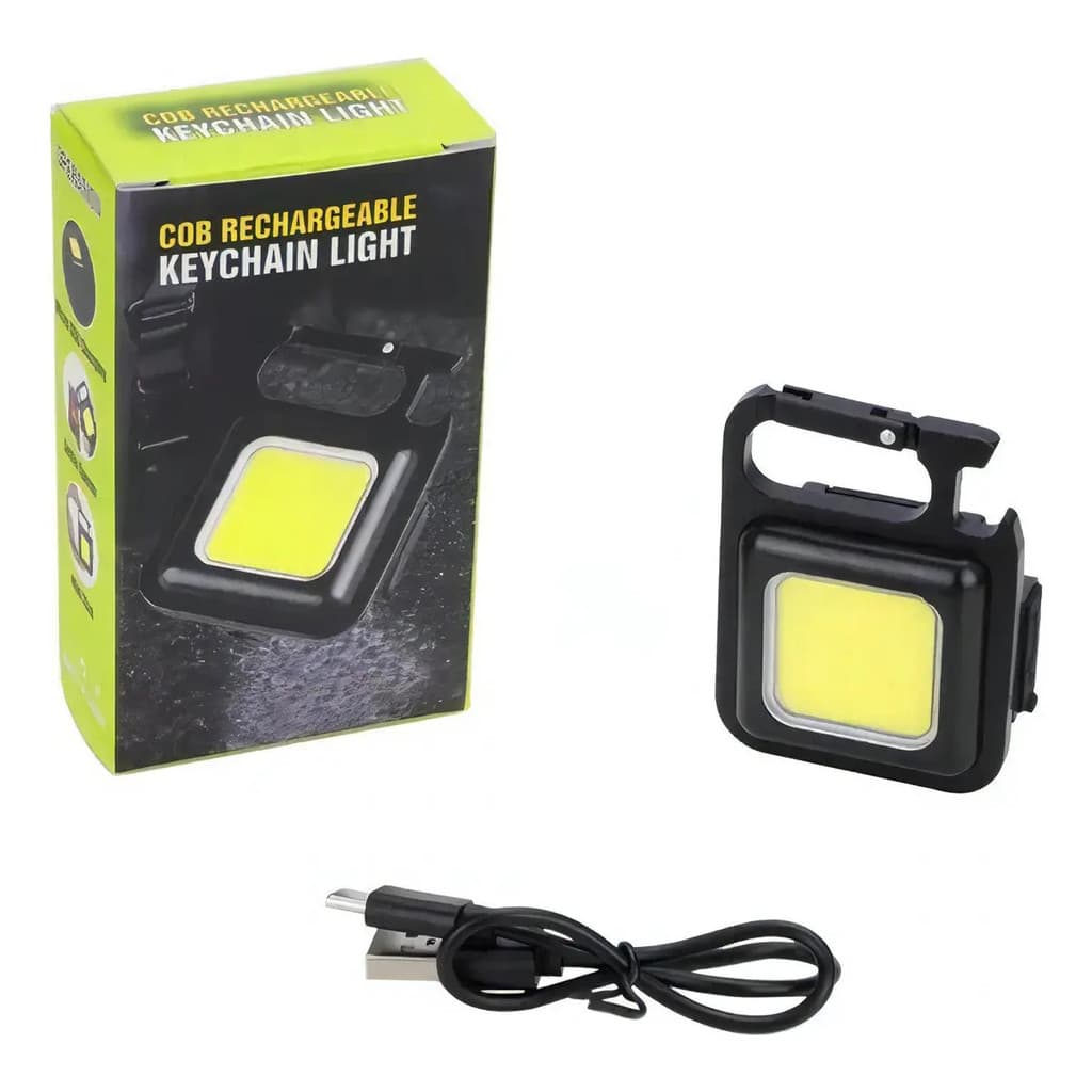 Lanterna Portátil De Luz Led Branca Recarregável Usb Com Imã Luz Branco