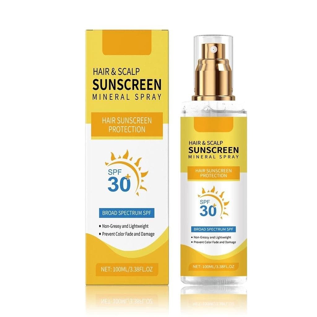Spray protetor solar para cabelo e couro cabeludo FPS30, não oleoso, proteção UV, adequado para cabelos tingidos, protet