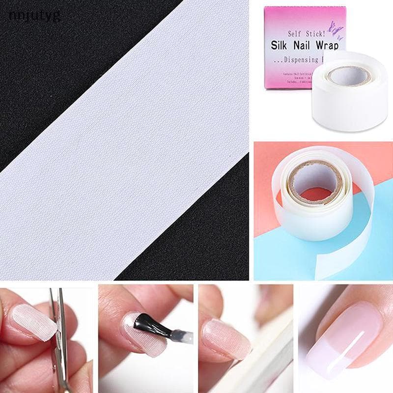 1 Rolo De Reparação De Unhas De Seda UV Gel Fibra De Construção Ferramentas De Manicure Francesa Formas Dicas De Extensã