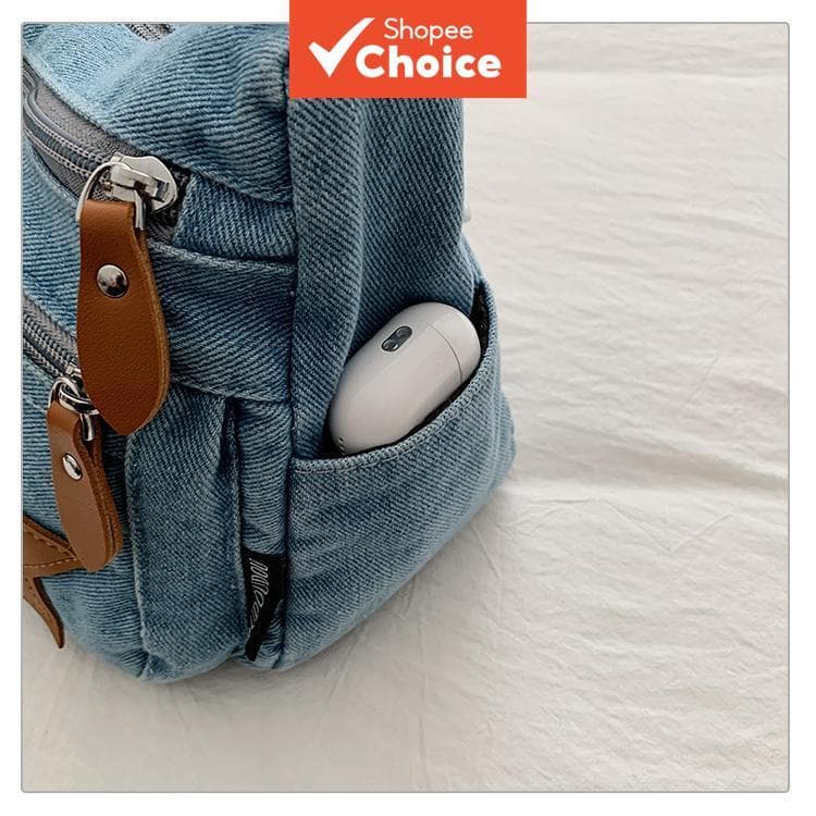 Bolsa Tiracolo Jeans Vintage Desgastada para Mulheres, Bolsa Tiracolo Fofa de Grande Capacidade