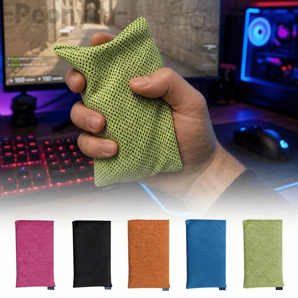 Saco De Suor De Mão PEONY Esports , Bolsa Lavável De Malha Para Jogos , Absorvente Reutilizável