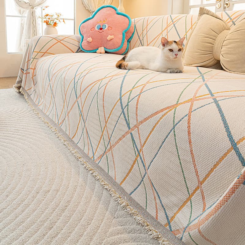 Estilo simples Chenille sofá toalha capa pano quatro estações Universal All-Inclusive luz luxo almofada sofá capa toalha