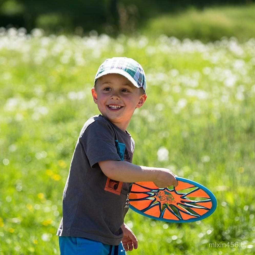 Novo Frisbee de Praia para Crianças, Disco Voador de Borracha Macia, Frisbee Luminoso para Crianças, Brinquedo para Espo