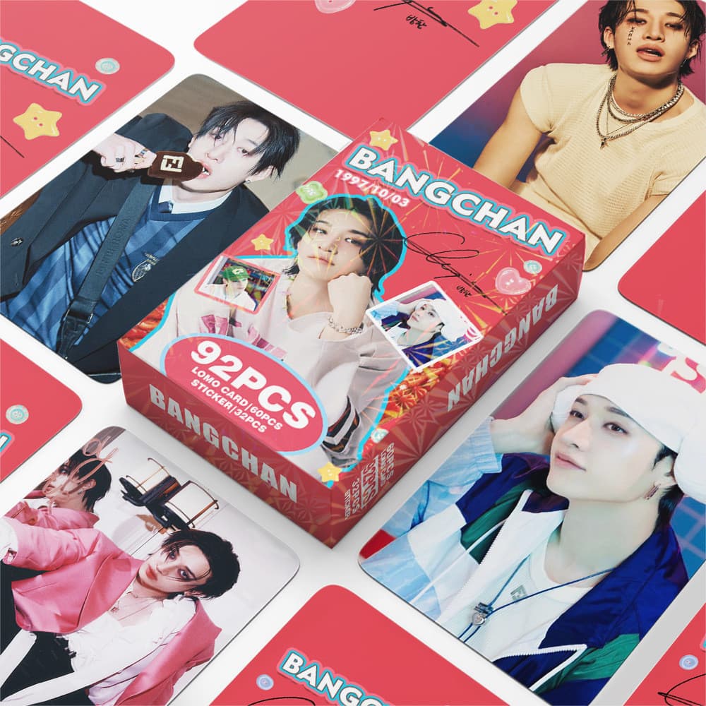 92 peças/conjunto de cartões Lomo e postais do ídolo BANGCHAN do Kpop STRAYKIDS, para coleção de fãs NGMY