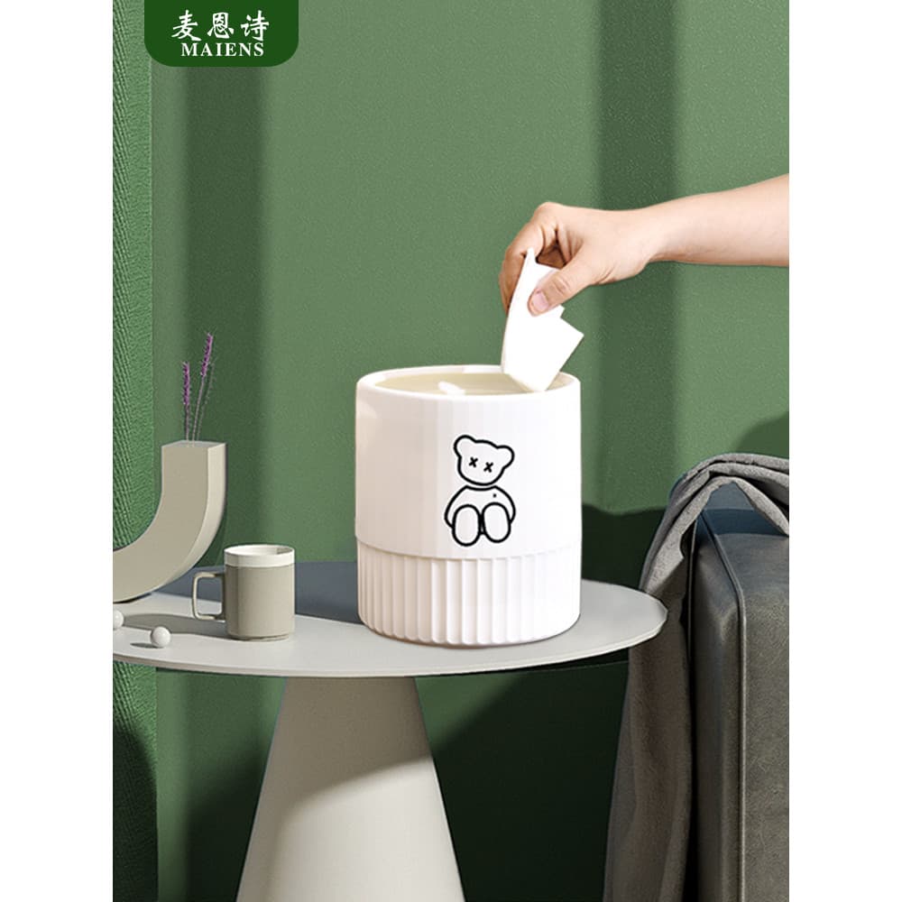 Lixeira de mesa fofa doméstica de alto valor sala de estar quarto menina mesa criativa Mini pequena caixa de armazenamen