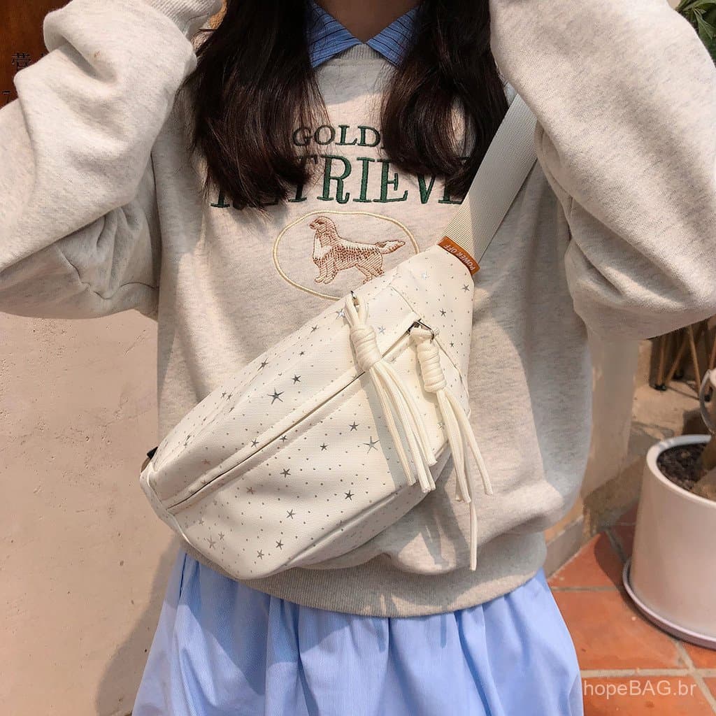 Ita Bag 2026 Verão, Bolsa Transversal Feminina Simples e Casual Estilo Ins, Estilo Floresta Fresca, Bolsa de Peito Espor