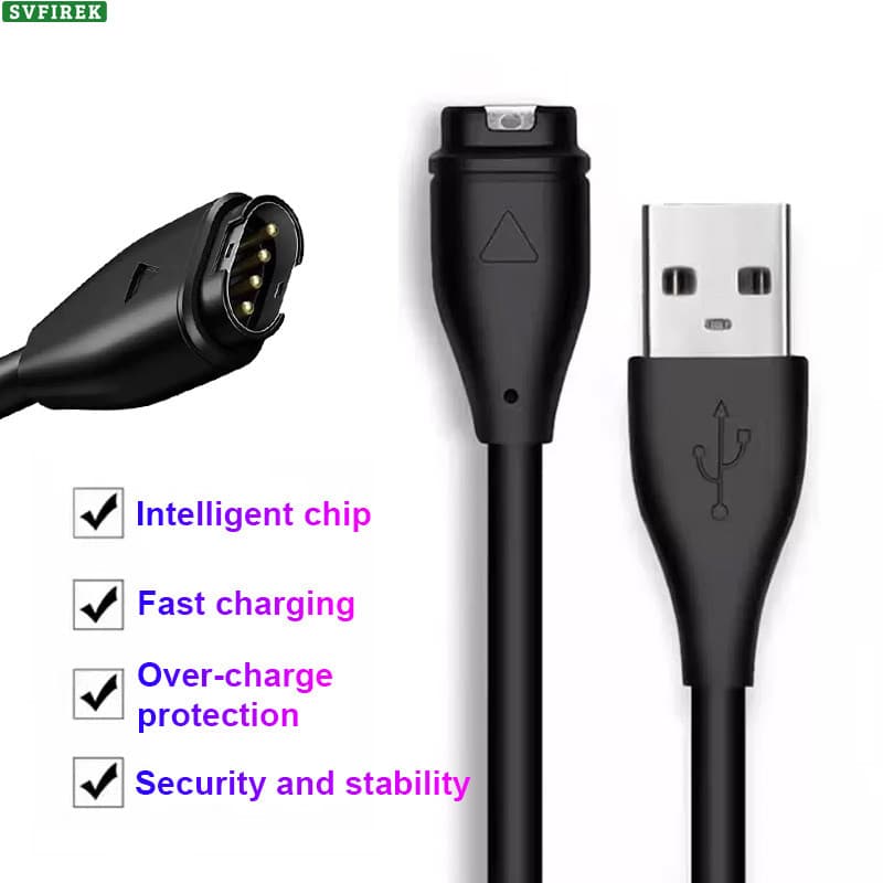 Cabo De Carregamento Rápido Para Relógios Garmin Dados USB Fenix 7 7X 6 6S 6X 5 5S 5X Forerunner 245 Vivoactive 3 4 4S 5