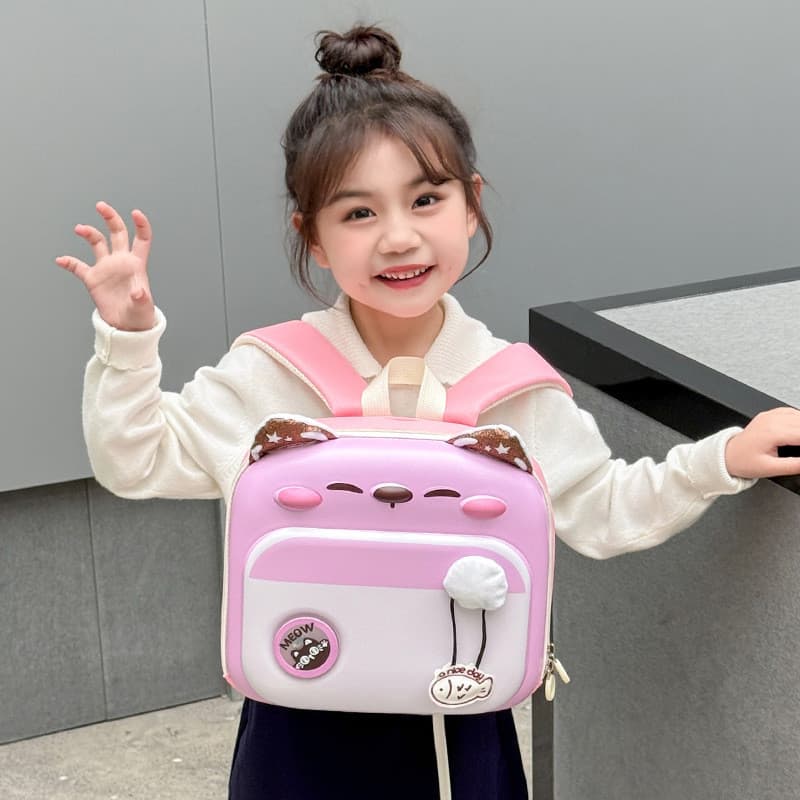 Mochila Infantil de Desenho Animado, Estilo Casual e Moderno para Viagens, Mochila para Crianças de 3 a 6 Anos, Mochila