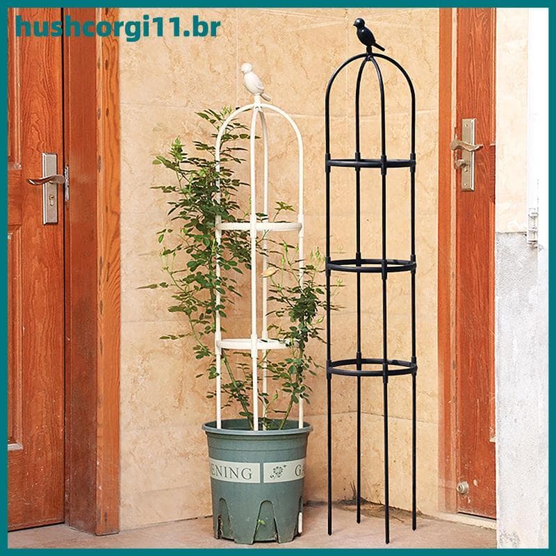 HUSH Escalada Planta Treliça Jardim Suporte Gaiolas Quadro Para Flores Videiras Pote DIY BR