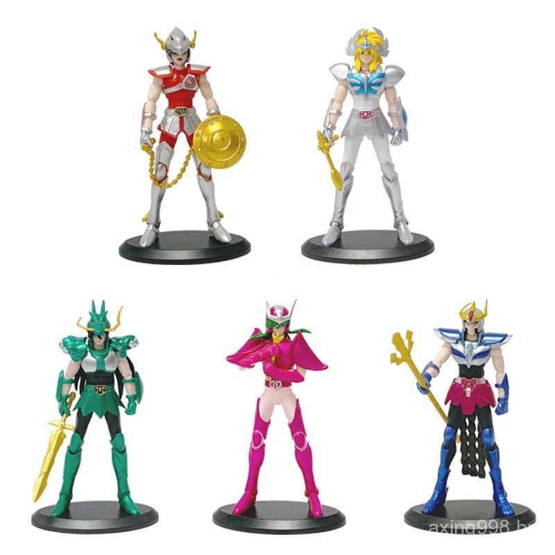 10 Estilos 20cm Estatueta De Ação Saint Seiya Ikki Hyoga Shiryu Pé Mito Pano Cavaleiros Do Zodíaco Figuras Modelo Brinqu
