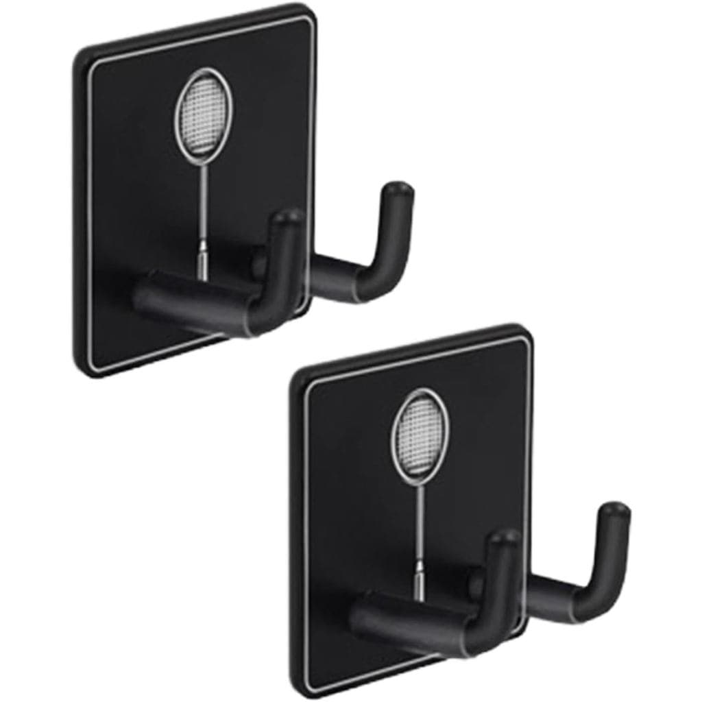 2 Peças Suporte Universal de Parede para Raquete de Tênis, Gancho de Metal para Pendurar Raquete de Tênis, para Garagem,