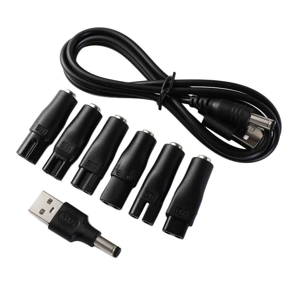 Adaptador USB Máquina De Cortar Cabelo Carregador Barbeadores Fio Substituição Cabo Carregamento Barbeador Elétrico Barb