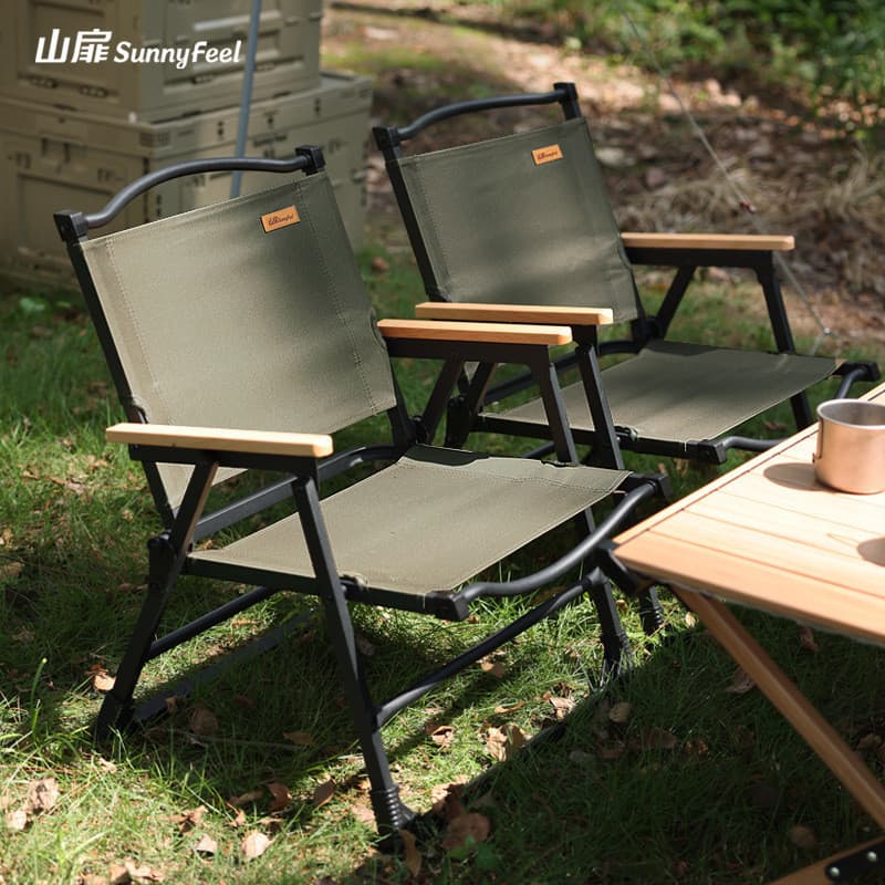SunnyFeel SunnyFeel Cadeira Kemit Portátil Ao Ar Livre Requintado Camping Dobrável Banqueta Tubo De Aço Cadeira Dobrável