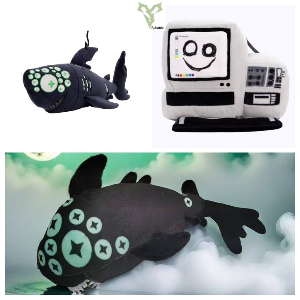 Rytanda Painter Plush TV Jumbo Eyefestation Glow in The Dark Plushie Ro Blox Pressure Brinquedos Macios De Pelúcia Para