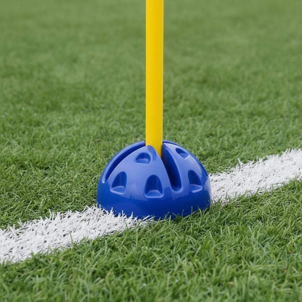 [predolo21x] Suporte Para Bandeira De Futebol Base De Treinamento Estável Leve Poste De Canto Marcação De Campo Ao Ar Li
