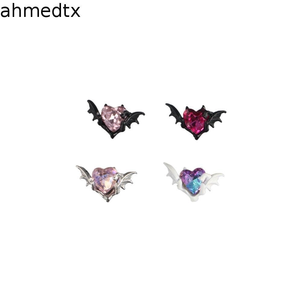 AHMEDTXB 5 Pçs/set Halloween Demônio Coração Decorações De Unhas , Acessórios Para De
