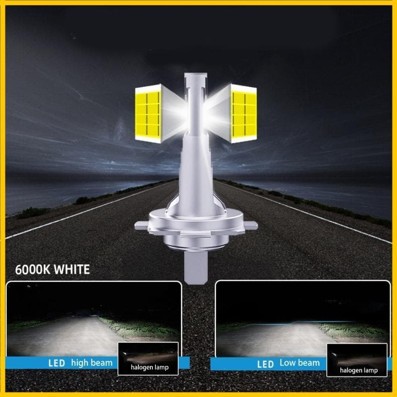 2 Unidades H1 3 H7 Led CSP Lâmpadas Neblina Para Carro Lâmpada Farol 6000K