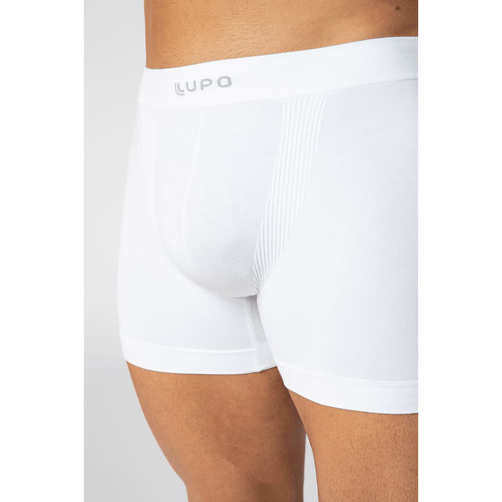Kit 3 Cuecas Boxer Lupo Original Sem Costura Micromodal Toque Suave Masculina Seamless Super Confortável