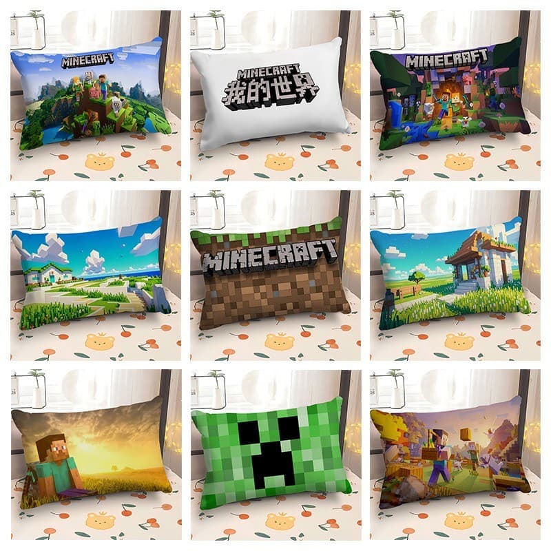 Minecraft Game Merchandise Fronha Almofada 30 * 50 Capa de sofá retangular 40 * 60 Capa de almofada para carro