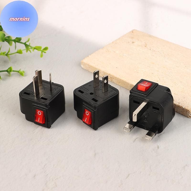 MORNIN Universal Americano Eua Europeu Reino Unido Ue AU Viagem Adaptador De Tomada Elétrica 10A/13A 250V Power Soet Com
