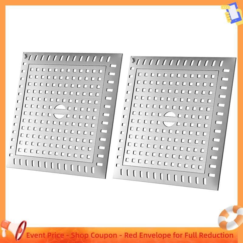 Capa De Ralo De Chuveiro De 4.8 " Em Aço Inoxidável E Silicone Para Ralos Pisos De Banheiro , 2 Pacotes De Rolha De Filt