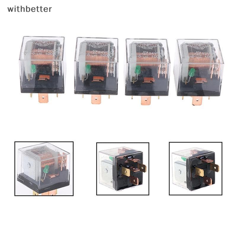 Relé Automotivo À Prova D'água 12v/24v 100a 4pin/5pin spdt Relés De Carro De Controle