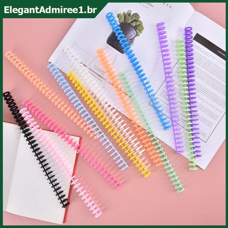 ELEGA 10 Unidades Com 30 Furos Círculos Anel Folhas Soltas Livro Álbum Fichário Clipes De Ligação Em Espiral