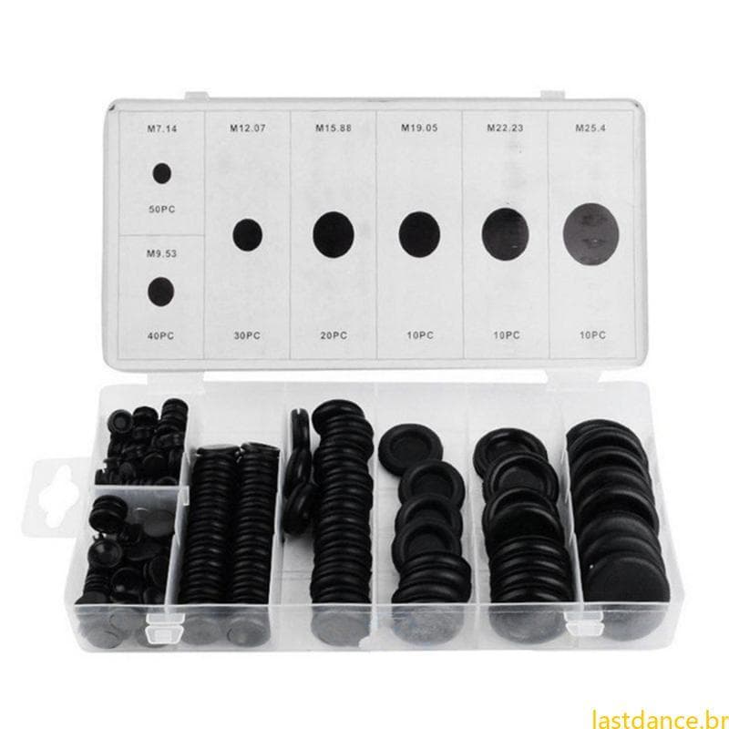 Las 170 Conjunto Plugue Furo Firewall Borracha Kit Fio Elétrico