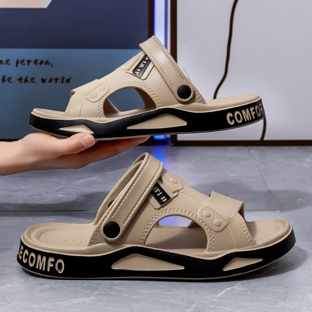 Ridani chinelos de condução masculino verão exterior Wear 2026 novo estilo tamanho grande antiderrapante desodorante eva