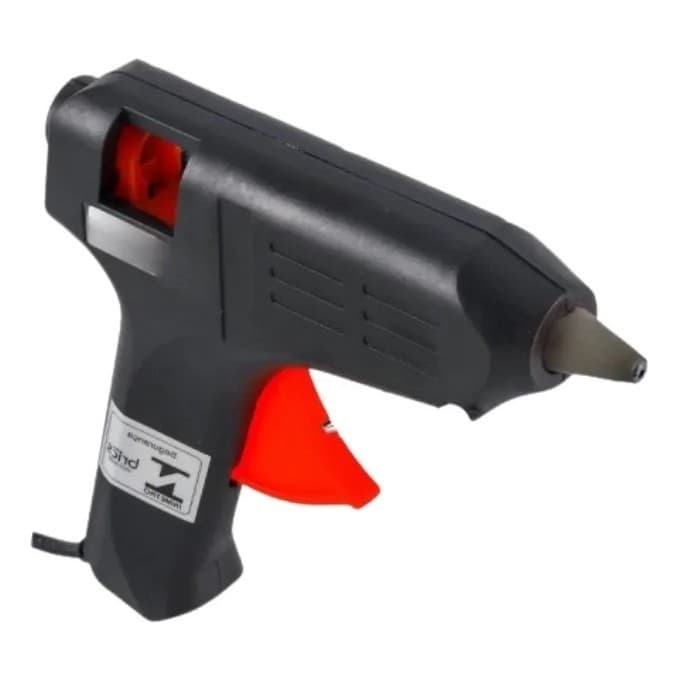 Pistola Cola Quente Futuro Pequena 15w Bastão Fino da Cor Preto