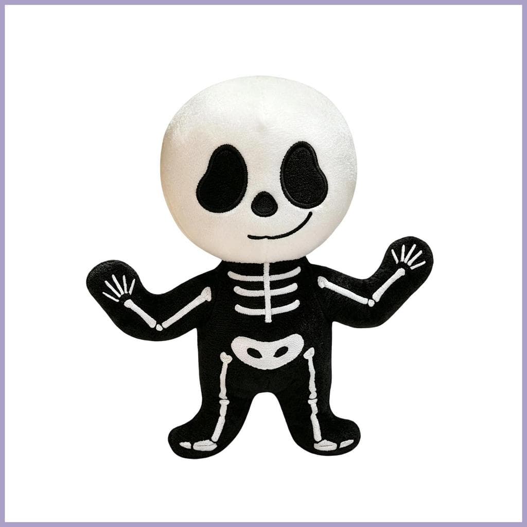 Esqueleto De Pelúcia Animal Bonito Macio Dos Desenhos Animados Assustador Decorações De Halloween Travesseiro Brinquedos