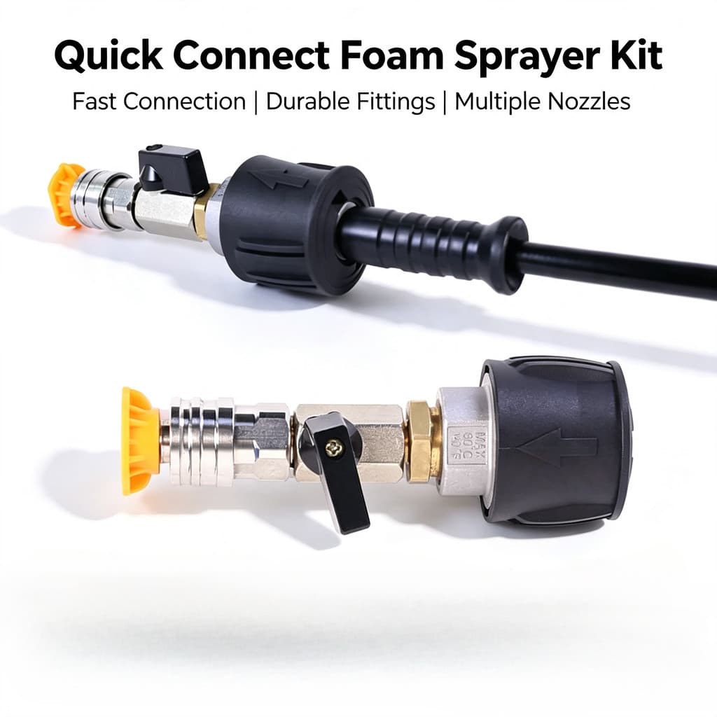 Adaptador De Mangueira De Alta Pressão De Conexão Rápida De 1/4 De Polegada Válvula De Controle De Fluxo De Água Com Bic