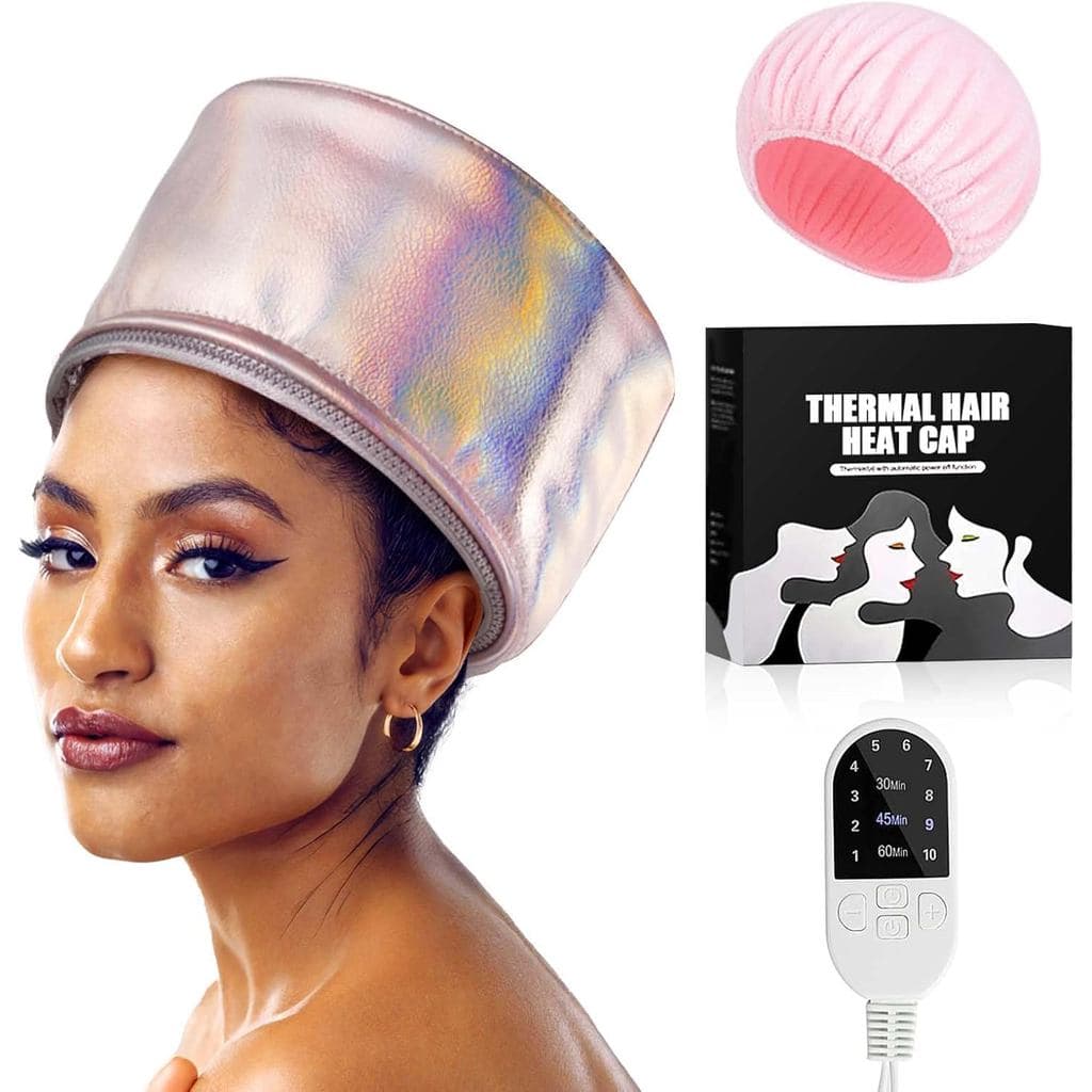 Touca Elétrica para Cuidado Capilar Profundo, Touca Térmica Aquecida para Mulheres, Touca com Capuz para Secagem, Estili