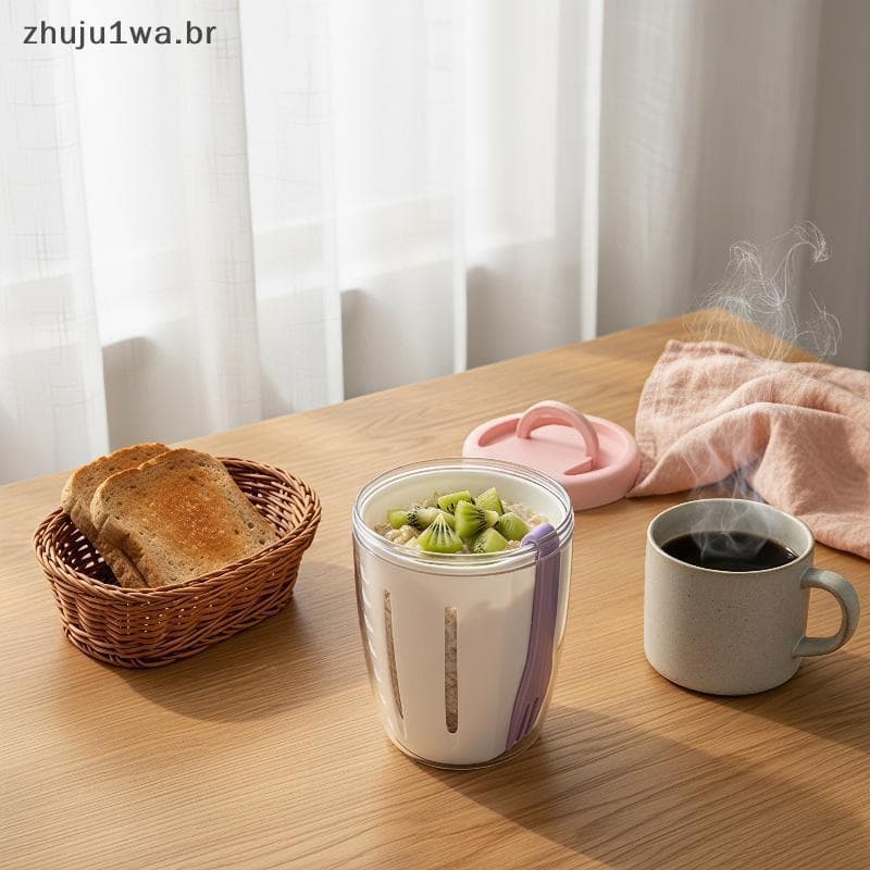 Copo De Salada De Drenagem De Camada Dupla Leve Portátil Reutilizável Com Garfo De Frutas Para Caminhadas Piquenique Via